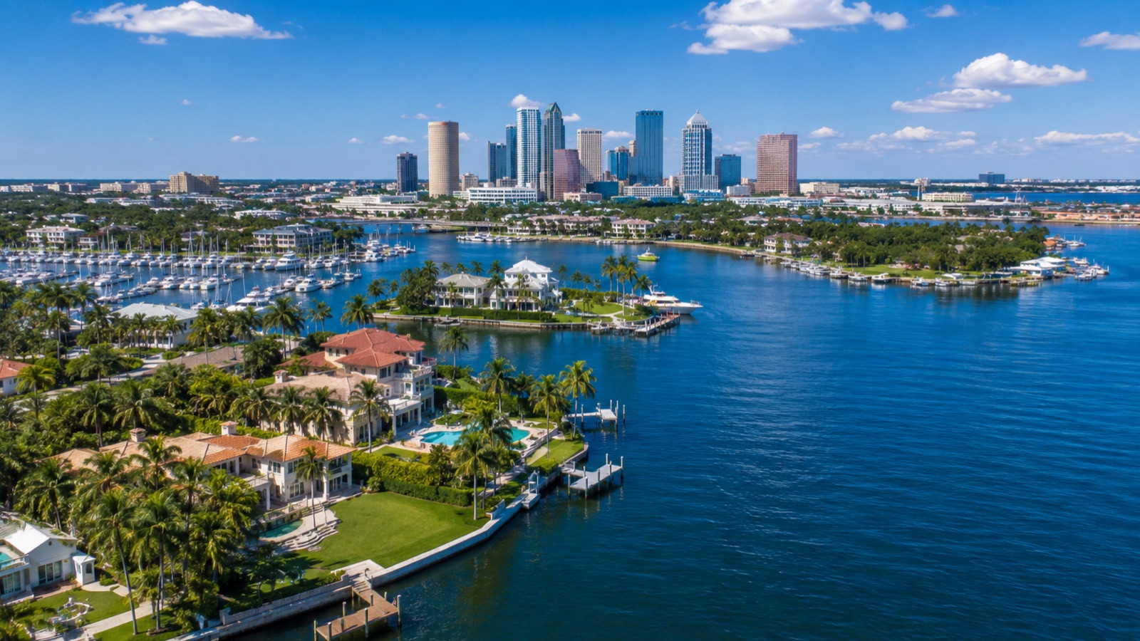 Waterfront homes in St. Petersburg, Florida